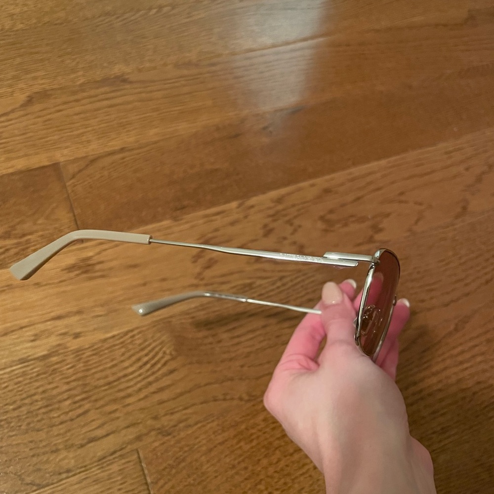 Bottega Veneta Split Rectangular Sunglasses- Silv… - image 7